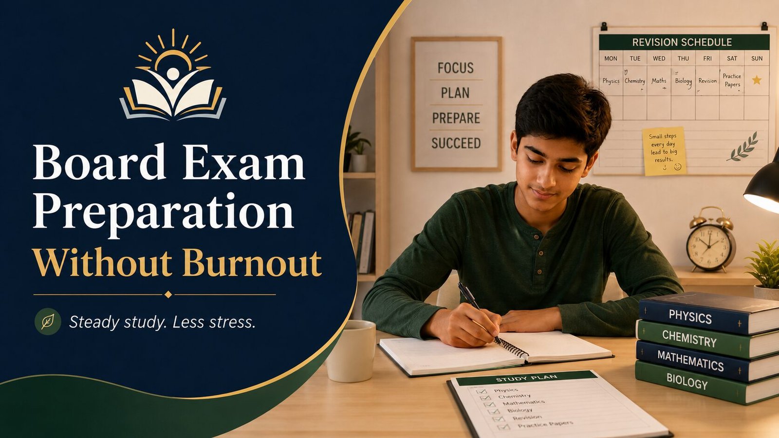Board exam preparation without burnout