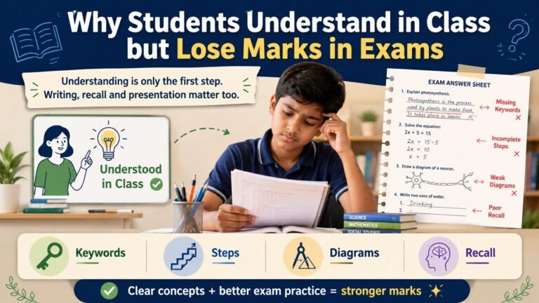 why students understand in class but lose marks in exams